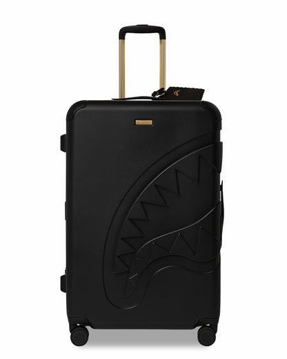 Sprayground REALITY CHECK SHARKITECTURE FULL-SIZE JETBLACK LUGGAGE (GOLD HARDWARE)