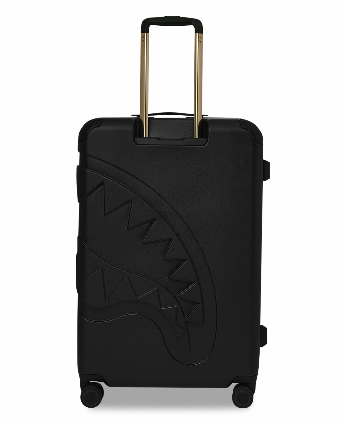 Sprayground REALITY CHECK SHARKITECTURE FULL-SIZE JETBLACK LUGGAGE (GOLD HARDWARE)