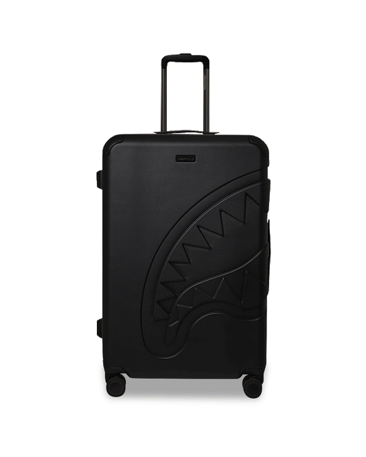 Sprayground REALITY CHECK SHARKITECTURE FULL-SIZE JETBLACK LUGGAGE (GUNMETAL HARDW