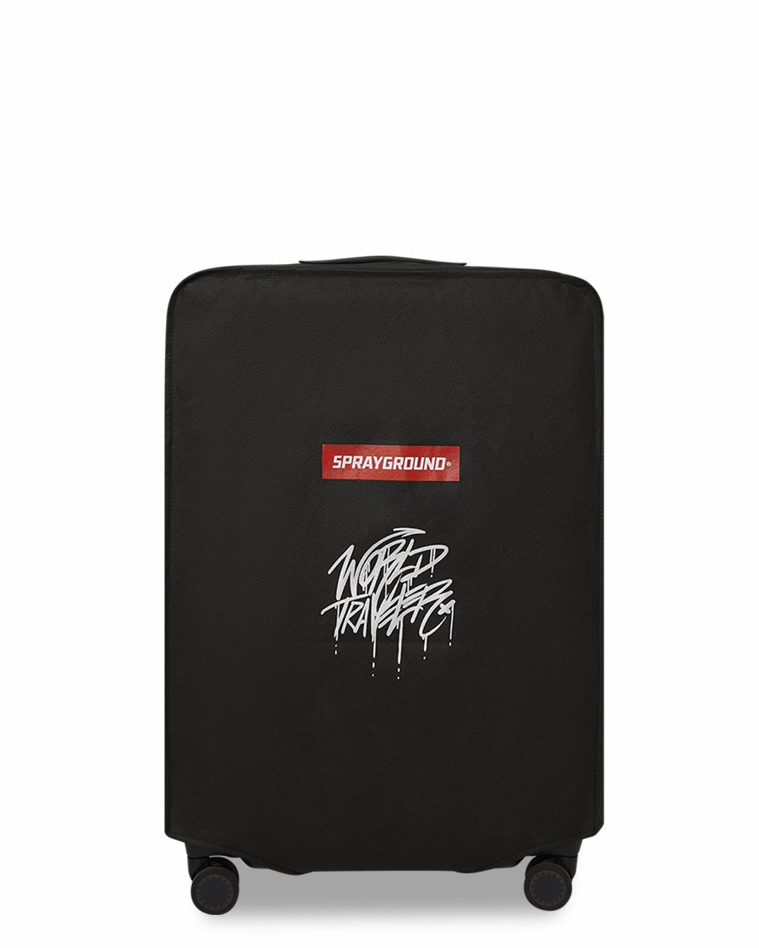 Sprayground REALITY CHECK SHARKITECTURE FULL-SIZE JETBLACK LUGGAGE (GUNMETAL HARDW