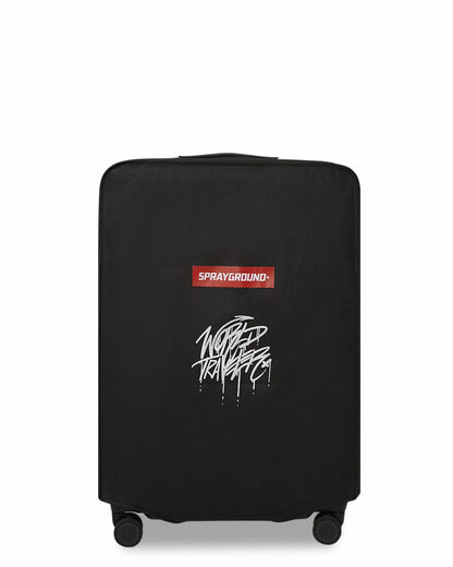 Sprayground REALITY CHECK SHARKITECTURE FULL-SIZE JETBLACK LUGGAGE (GUNMETAL HARDW