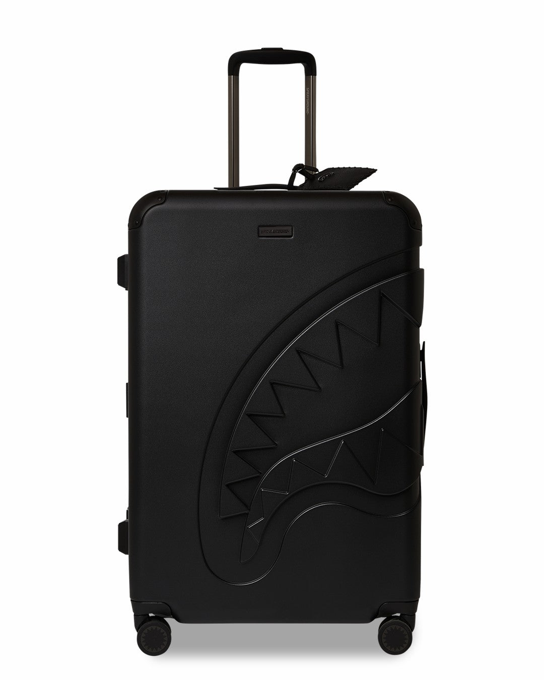Sprayground REALITY CHECK SHARKITECTURE FULL-SIZE JETBLACK LUGGAGE (GUNMETAL HARDW