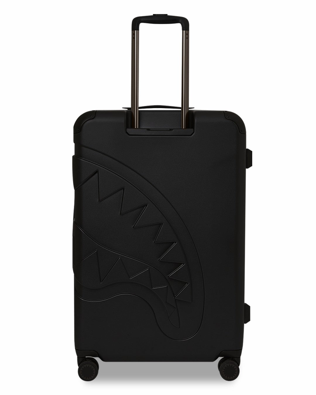 Sprayground REALITY CHECK SHARKITECTURE FULL-SIZE JETBLACK LUGGAGE (GUNMETAL HARDW