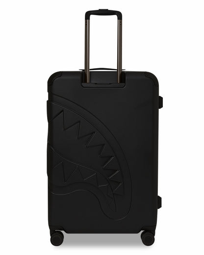 Sprayground REALITY CHECK SHARKITECTURE FULL-SIZE JETBLACK LUGGAGE (GUNMETAL HARDW