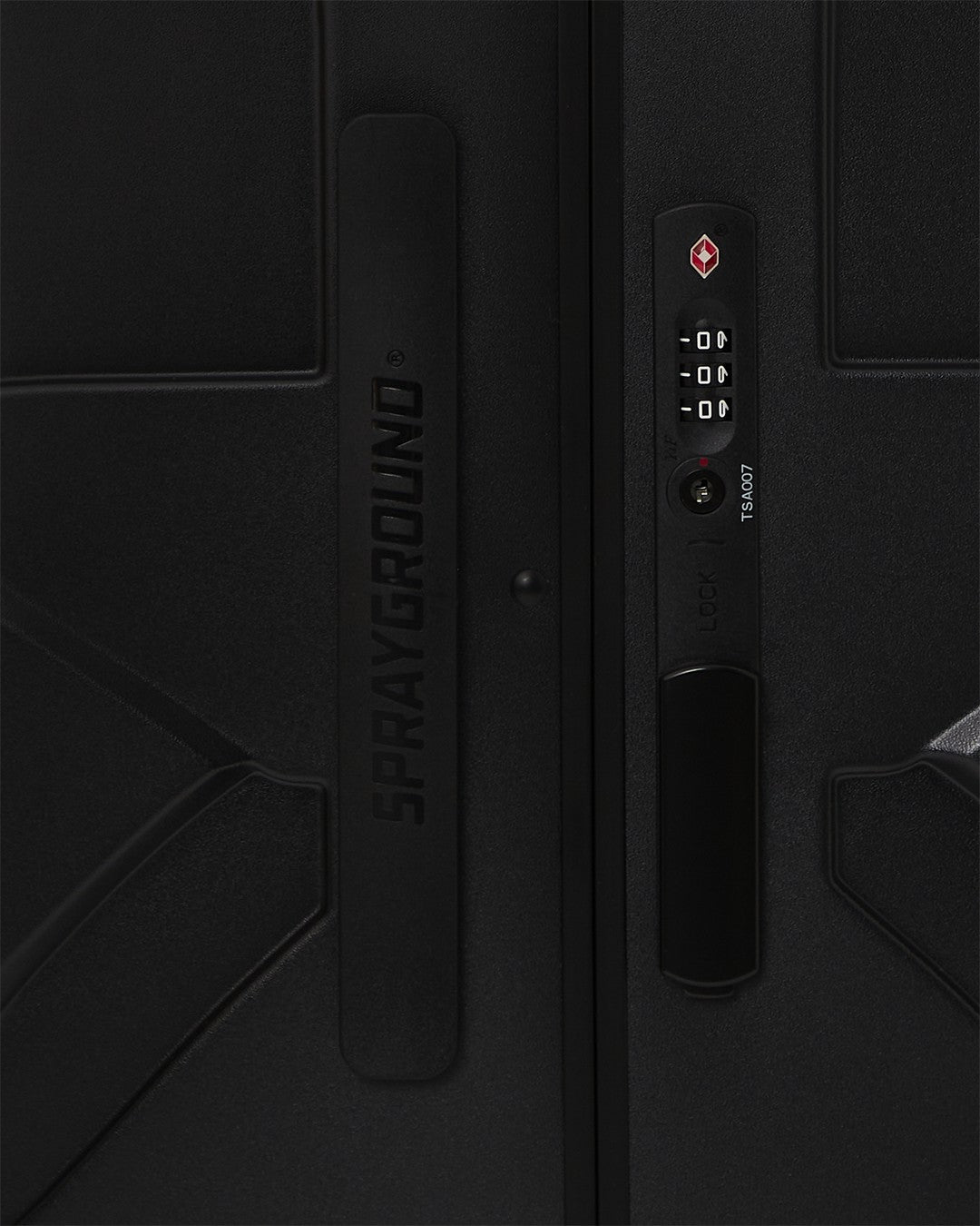 Sprayground REALITY CHECK SHARKITECTURE FULL-SIZE JETBLACK LUGGAGE (GUNMETAL HARDW