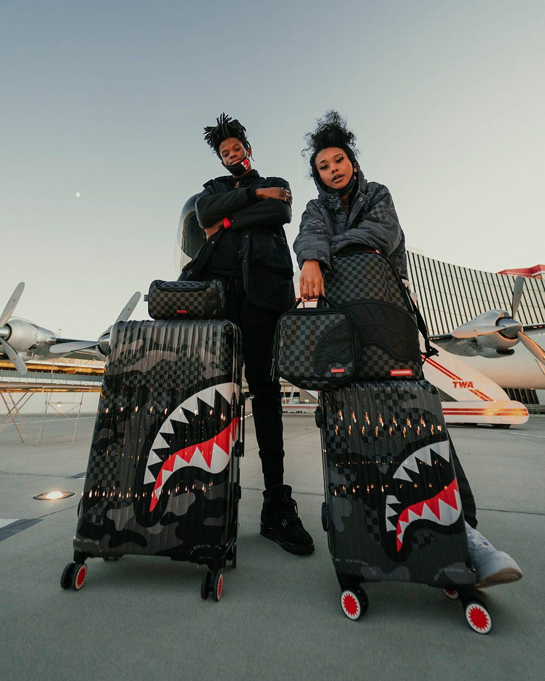 Sprayground 3AM SHARKNAUTICS 29.5” FULL-SIZE LUGGAGE
