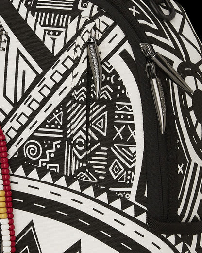 Sprayground A.I. AFRICAN INTELLIGENCE THE SKYHAWK BACKPACK - SANDFLOWER COLLAB