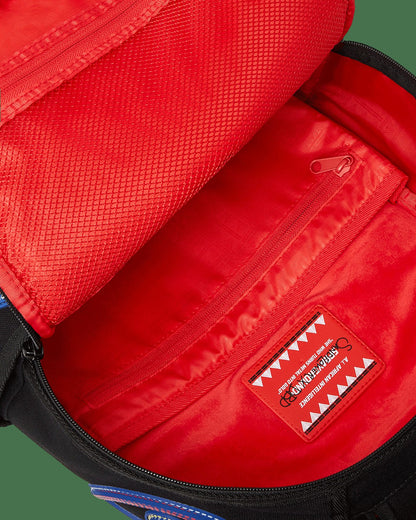 Sprayground A.I. AFRICAN INTELLIGENCE BORN AND RAISED BACKPACK - SANDFLOWER COLLAB