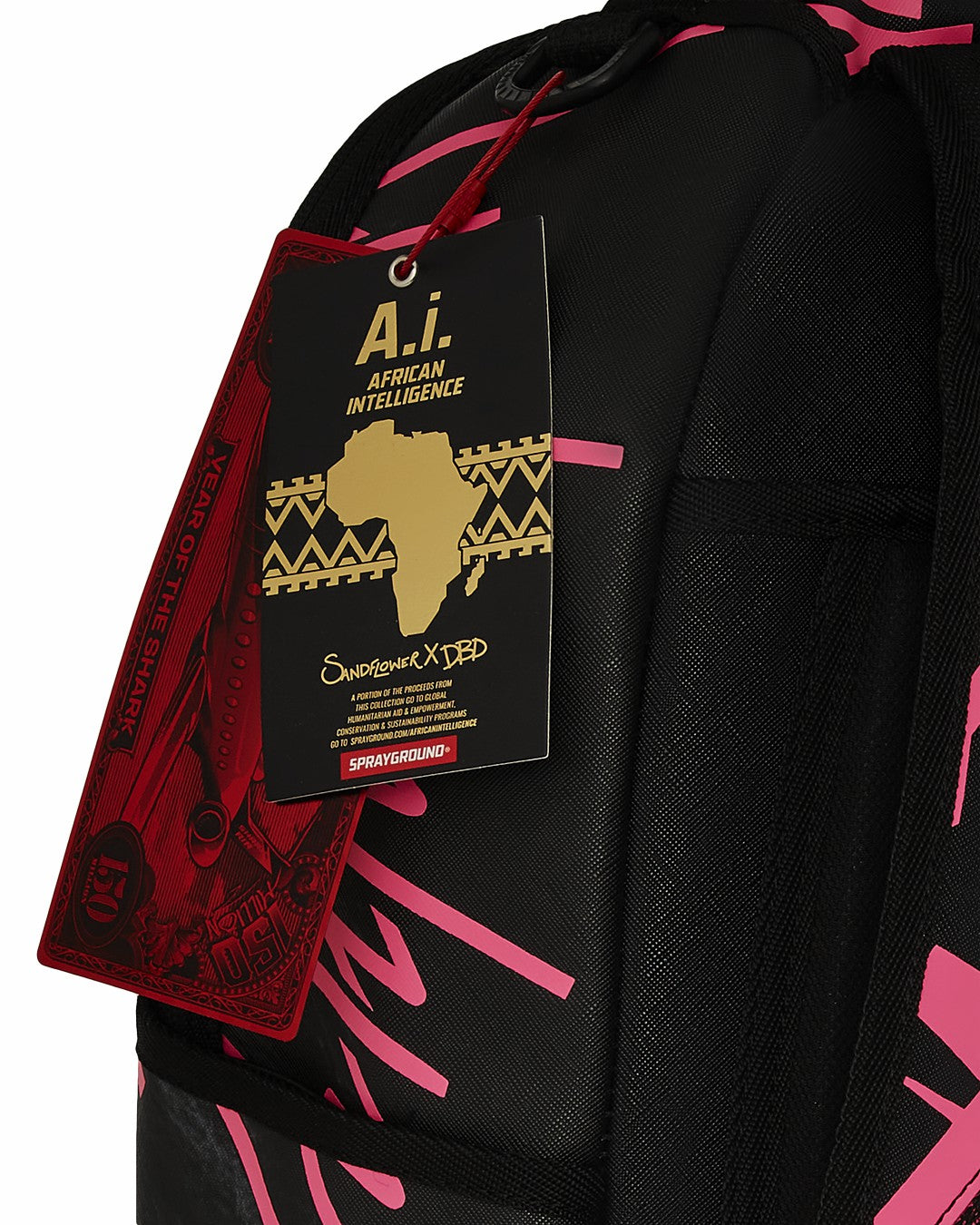 Sprayground A.I. AFRICAN INTELLIGENCE PRIDE AND POWER BACKPACK - SANDFLOWER COLLAB