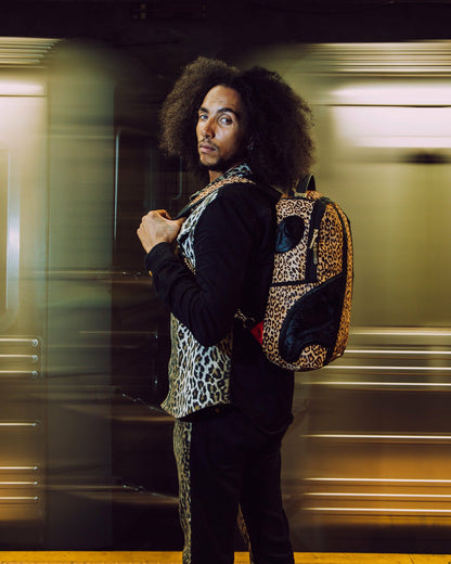Sprayground AFRICAN INTELLIGENCE 9 COURAGE LIVES ON BACKPACK - SANDFLOWER COLLAB