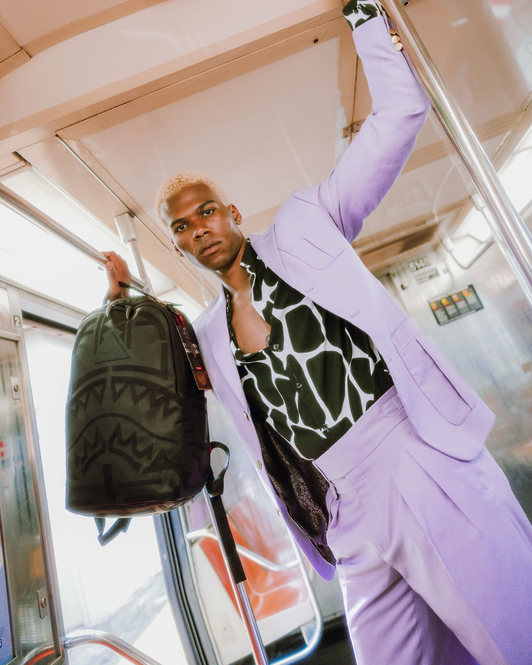 Sprayground AFRICAN INTELLIGENCE 9 APEX GENIUS BACKPACK - SANDFLOWER COLLAB