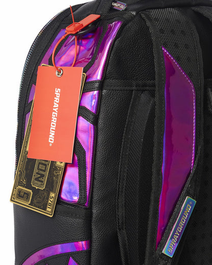 Sprayground CAZZU IRIDESCENT CUT & SEW SPIDER SKULL SHARK BACKPACK (DLXV)