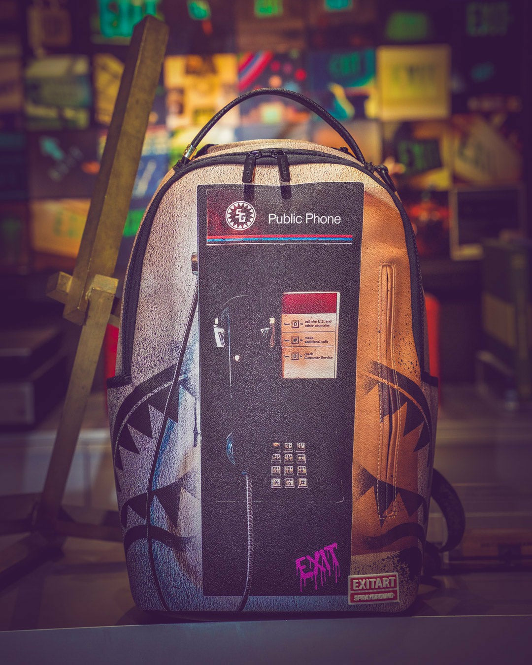 Sprayground EXIT NYC PAYPHONE BACKPACK