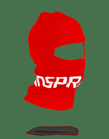 Sprayground RED SPRAYGROUND LOGO SKI MASK