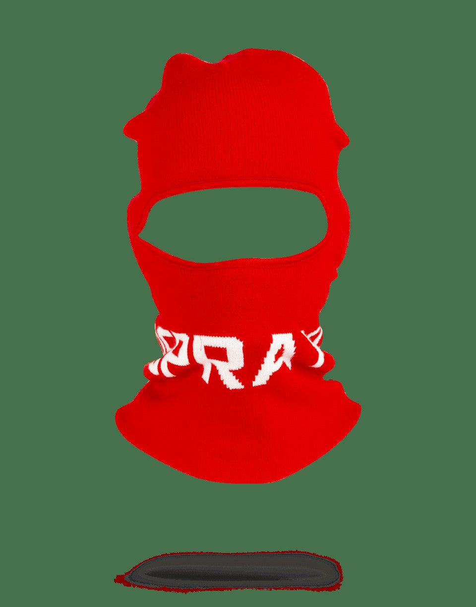 Sprayground RED SPRAYGROUND LOGO SKI MASK