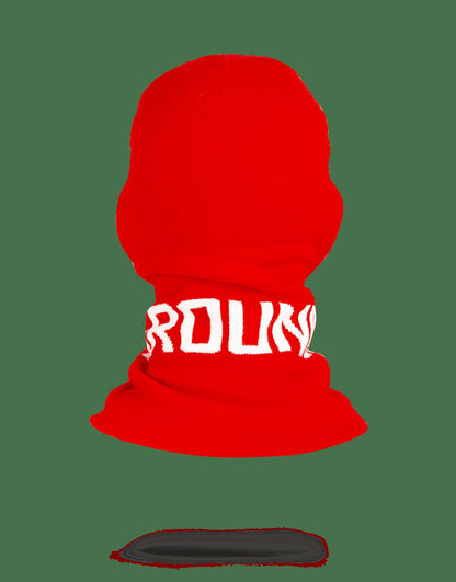 Sprayground RED SPRAYGROUND LOGO SKI MASK