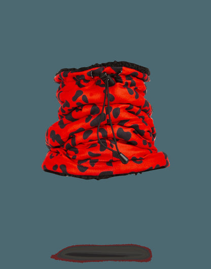 Sprayground RED LEOPARD NECK WARMER