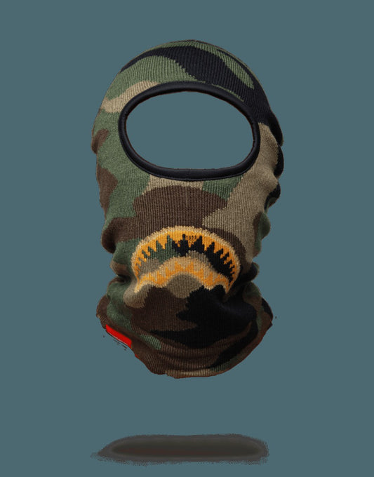 Sprayground GOLD KNIT SHARK MOUTH SKI MASK