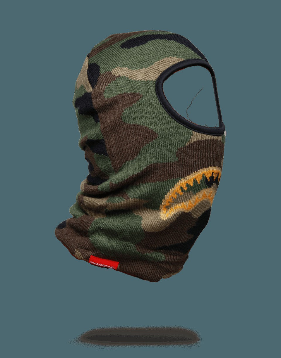Sprayground GOLD KNIT SHARK MOUTH SKI MASK