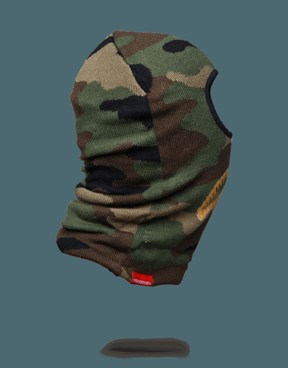 Sprayground GOLD KNIT SHARK MOUTH SKI MASK