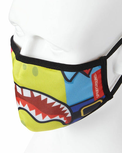 Sprayground ADULT SPONGEBOB OG SHARK FORM FITTING FACE-COVERING