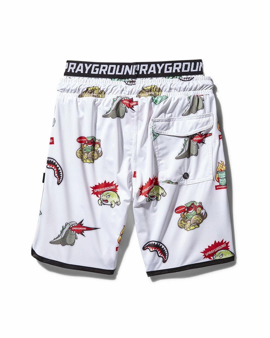Sprayground KIDS PATCH ALL-IN SWIM TRUNKS (WHITE)