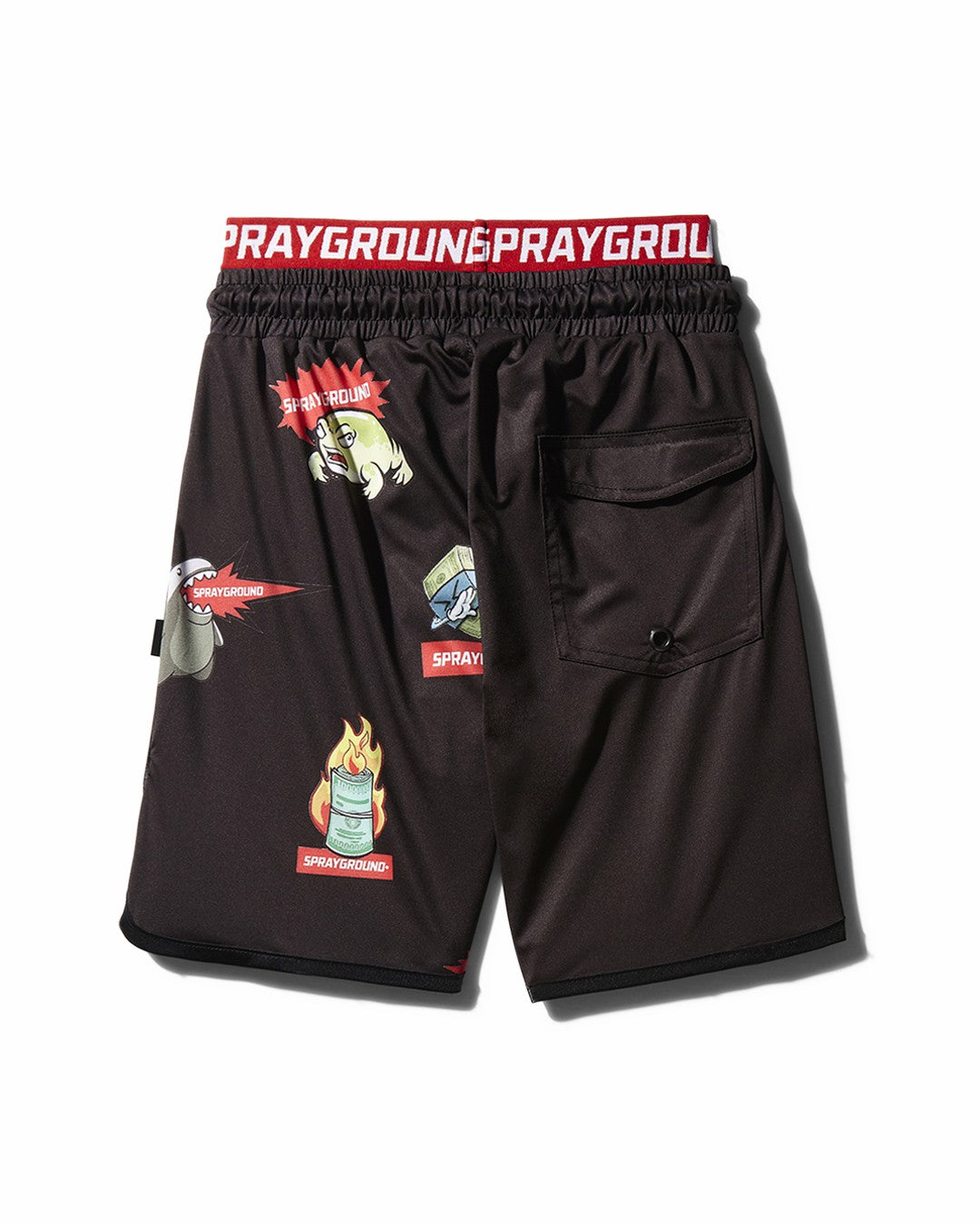 Sprayground KIDS PATCH ALL-IN SWIM TRUNKS (BLACK)