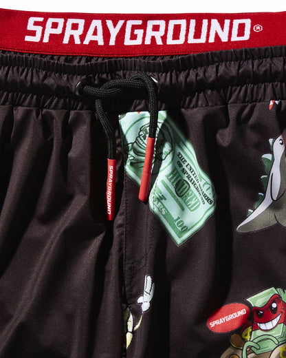 Sprayground KIDS PATCH ALL-IN SWIM TRUNKS (BLACK)