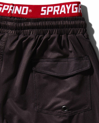 Sprayground PATCH ALL-IN CORTO SWIM TRUNKS (BLACK)