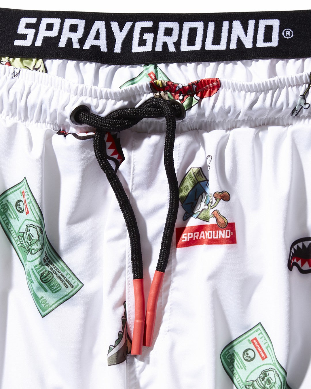 Sprayground PATCH ALL-IN CORTO SWIM TRUNKS (WHITE)
