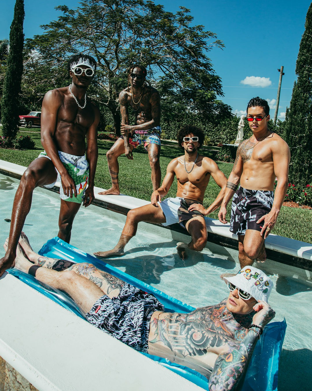 Sprayground WTF ART SHOTO SWIM TRUNKS