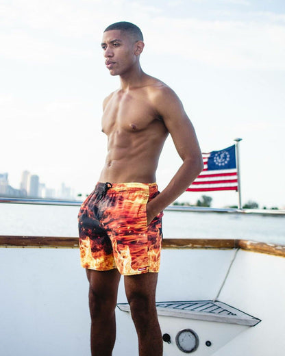 Sprayground CAMO FIRE SHOTO SWIM TRUNKS
