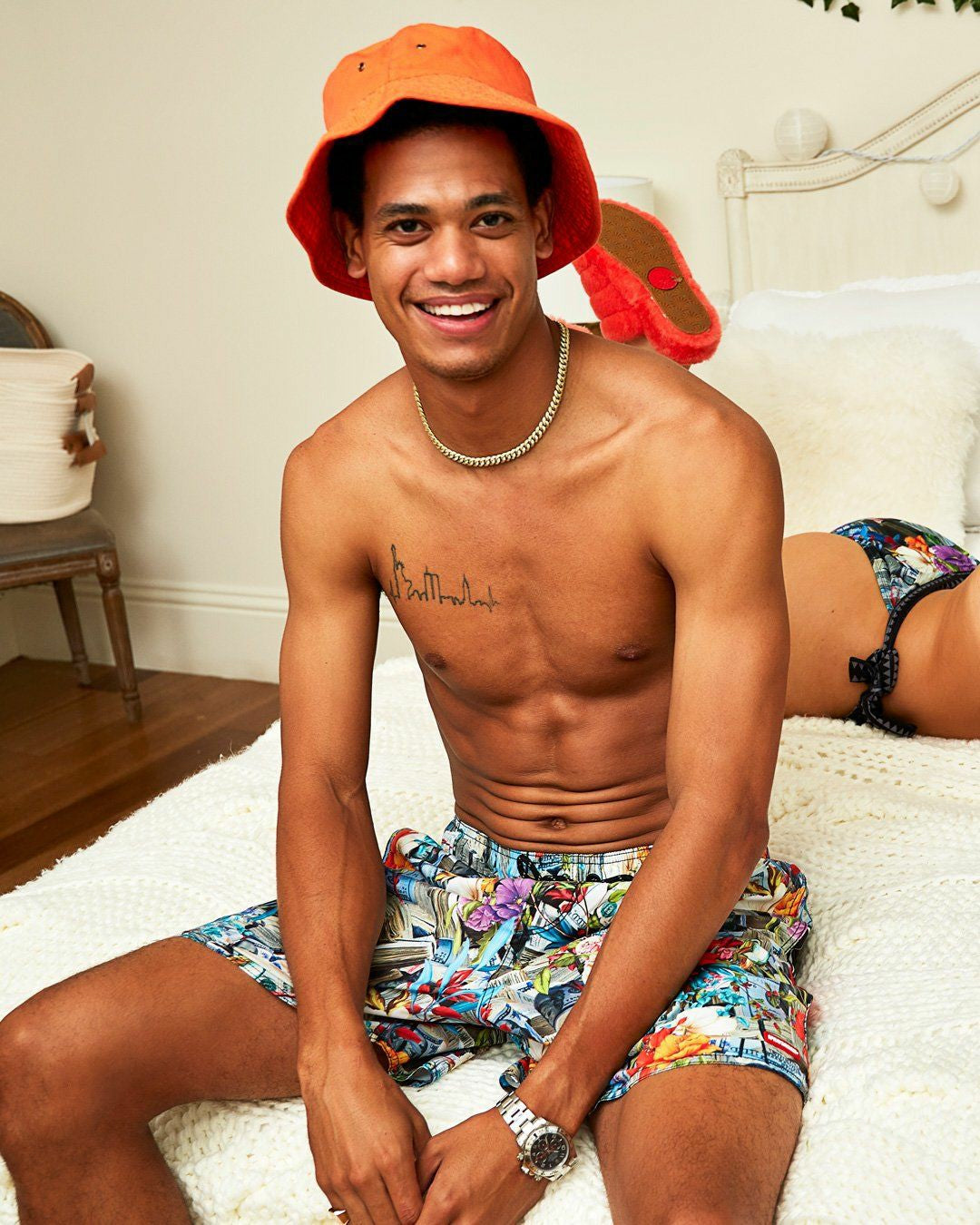 Sprayground FLORAL MONEY SHOTO SWIM TRUNKS