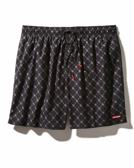 Sprayground MIDNIGHT MONEY PATTERN SHOTO SWIM TRUNKS