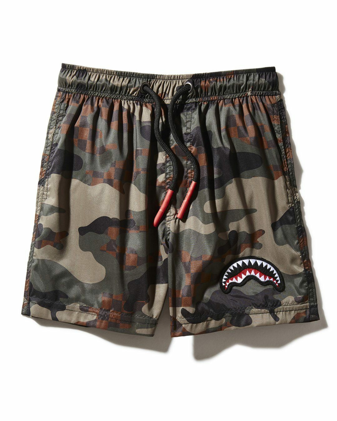 Sprayground KIDS CAMO CHECKERED SWIM TRUNKS