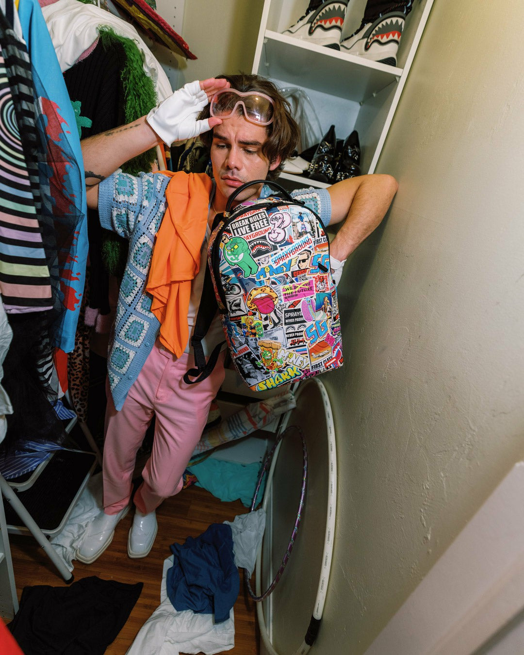 Sprayground LIFE'S A MOVIE BACKPACK