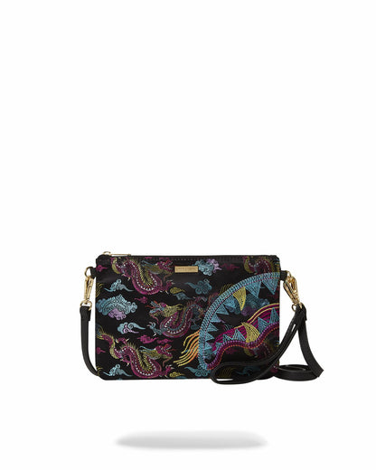 Sprayground EMBROIDERED DRAGONS CROSSOVER CLUTCH