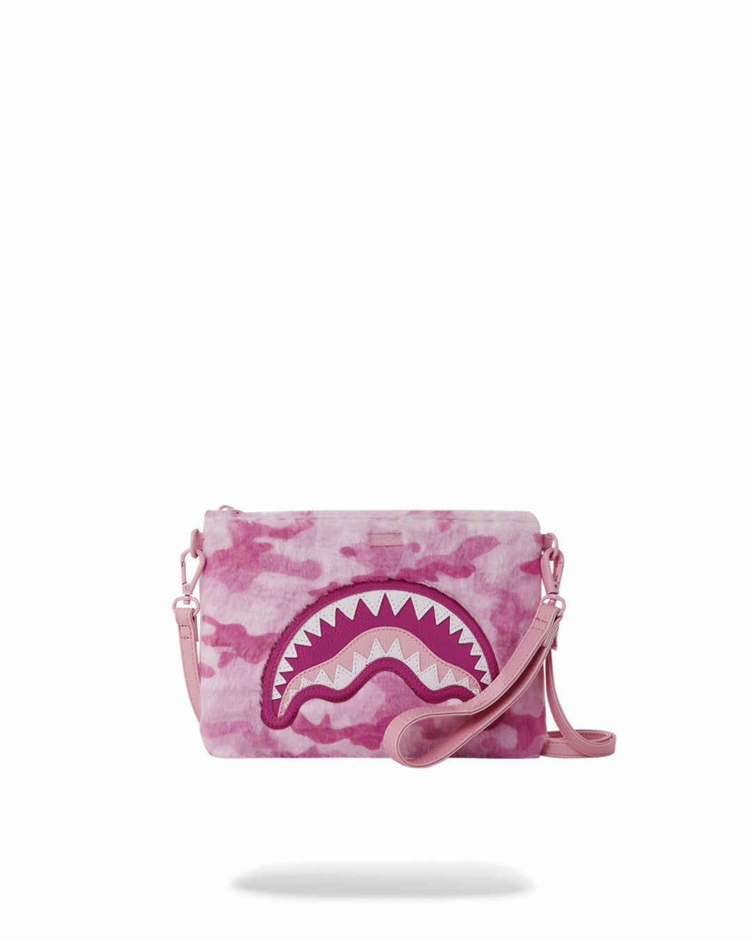 Sprayground FURRROCIOUS IN PINK CROSSOVER CLUTCH