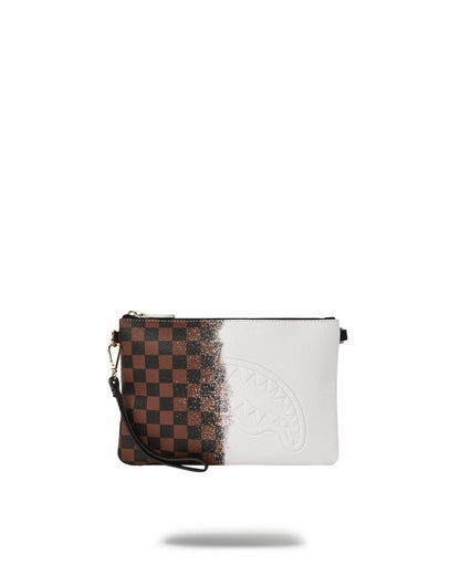 Sprayground SPRAYSHARKS WORLDWIDE CROSSOVER CLUTCH W/ SHOULDER STRAP