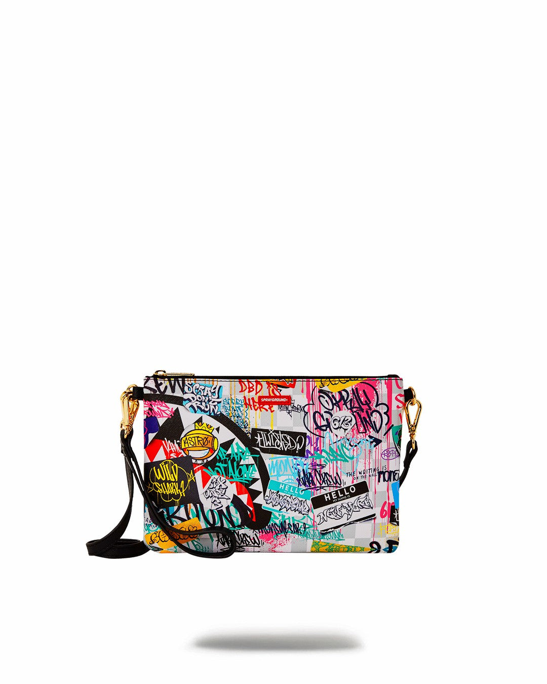 Sprayground CREATE ANOTHER DAY CROSSOVER CLUTCH W/ SHOULDER STRAP
