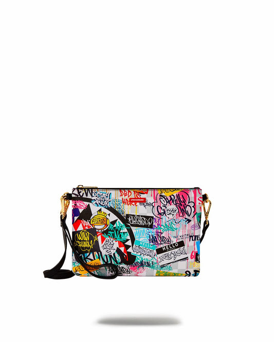 Sprayground CREATE ANOTHER DAY CROSSOVER CLUTCH W/ SHOULDER STRAP