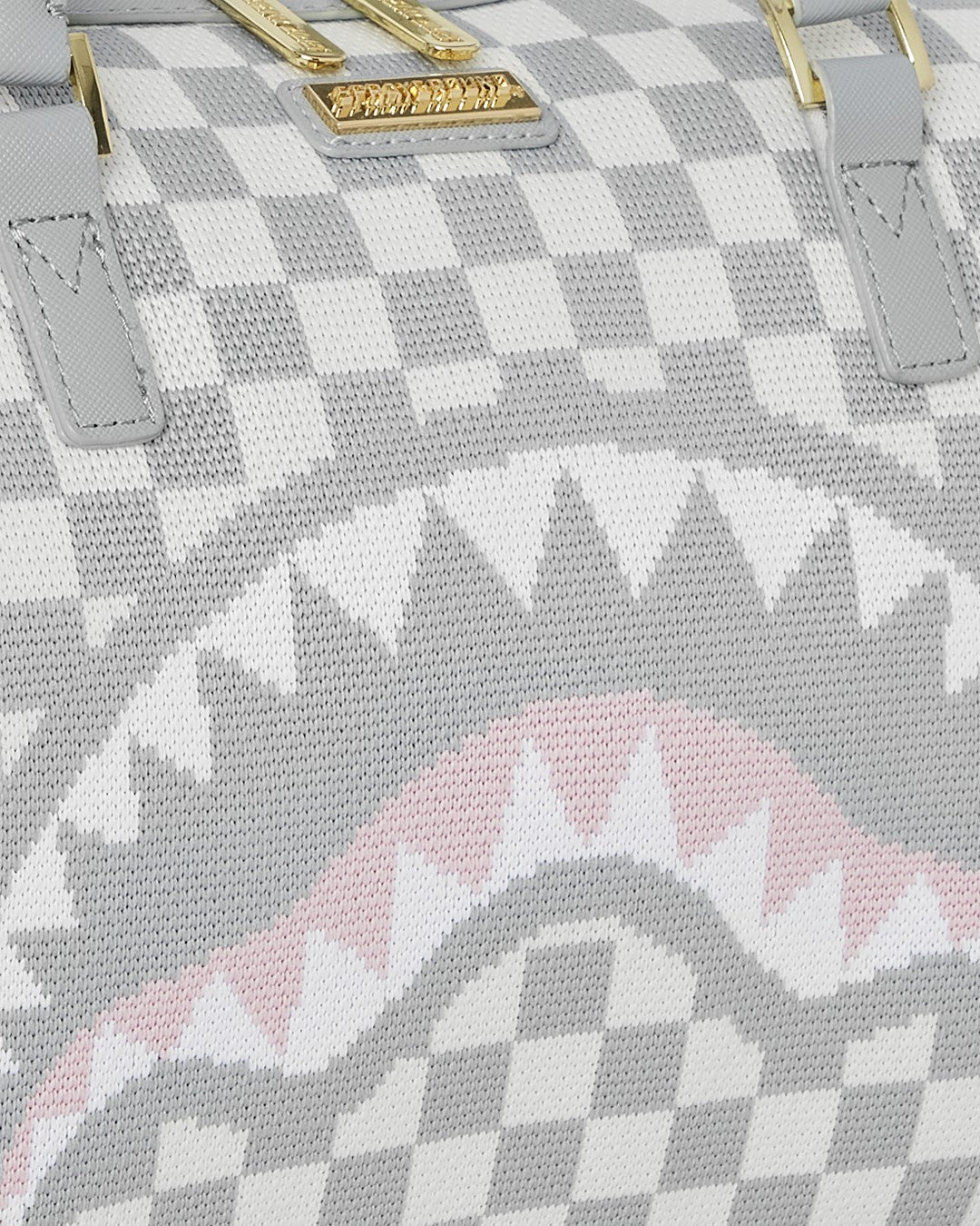 Sprayground KNIT SHARKS IN PARIS IN CREAM MINI DUFFLE