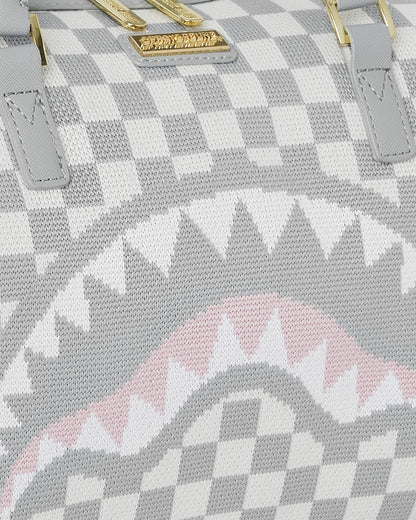 Sprayground KNIT SHARKS IN PARIS IN CREAM MINI DUFFLE