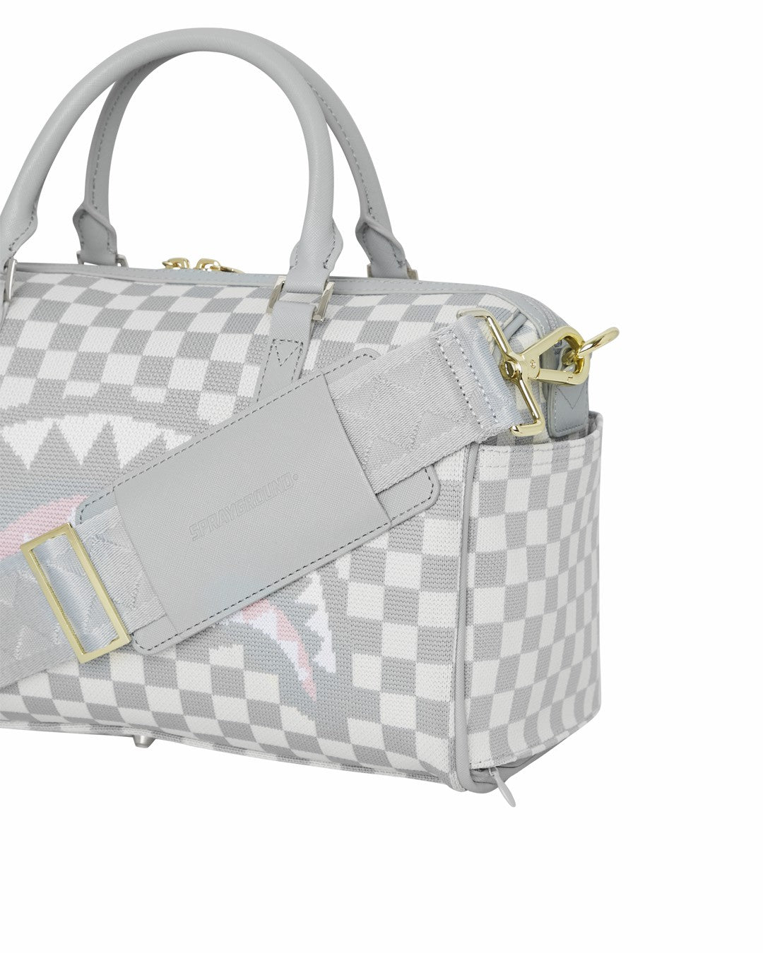Sprayground KNIT SHARKS IN PARIS IN CREAM MINI DUFFLE