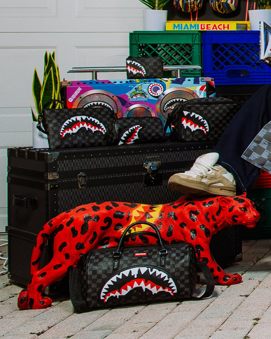 Sprayground SHARKS IN PARIS THUNDERDRIP MINI DUFFLE