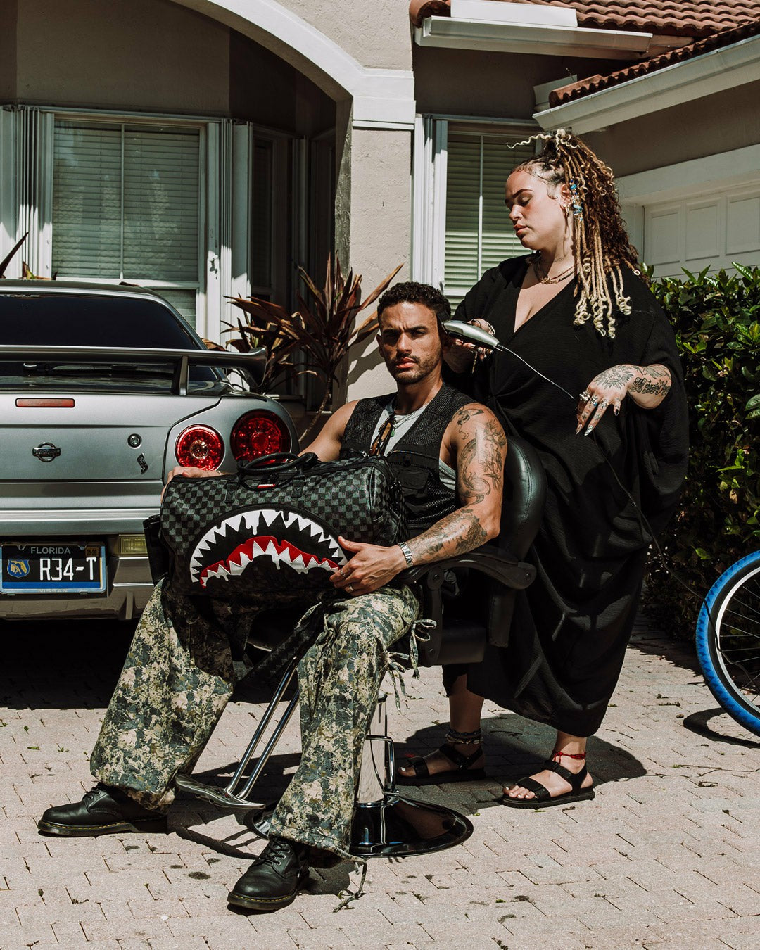 Sprayground SHARKS IN PARIS THUNDERDRIP DUFFLE