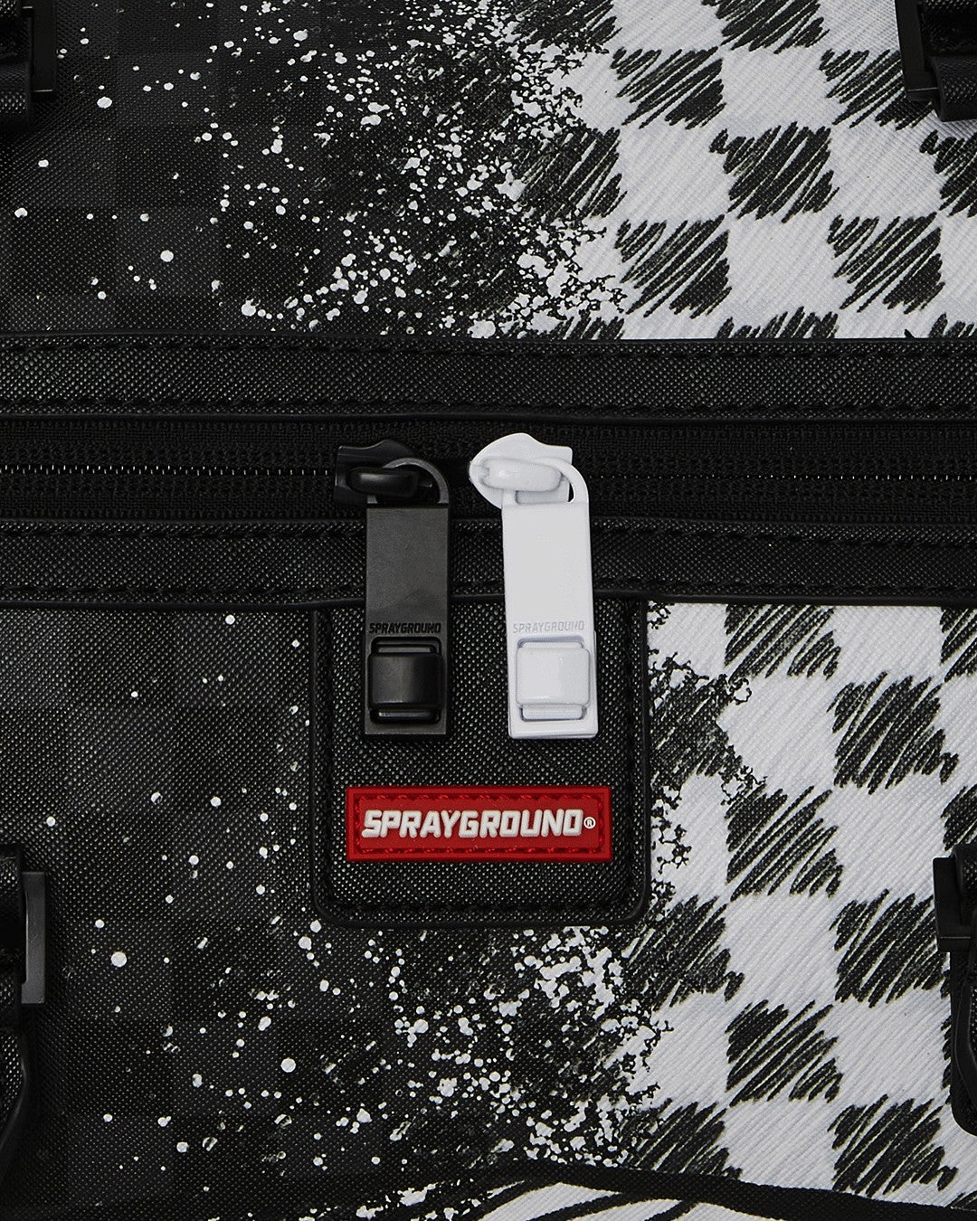 Sprayground SCRIBBLE DRIBBLE CHECK DUFFLE