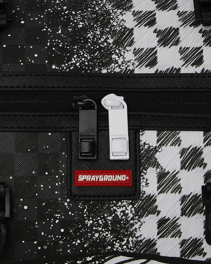 Sprayground SCRIBBLE DRIBBLE CHECK DUFFLE