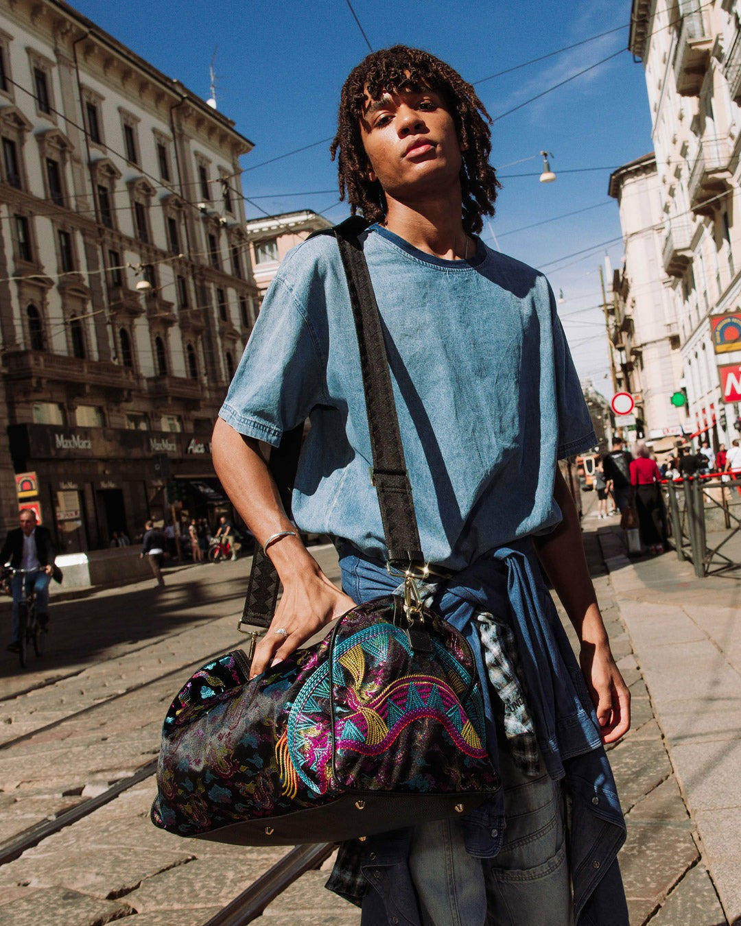 Sprayground EMBROIDERED DRAGONS DUFFLE