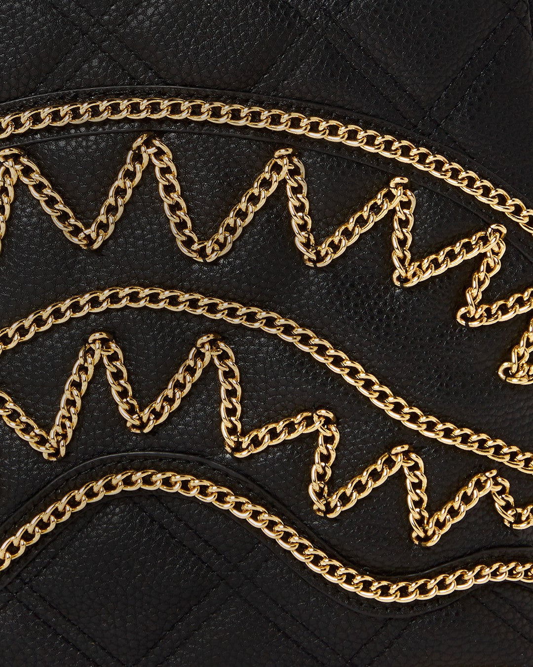 Sprayground NOIR QUILT GOLD CHAIN SHARK SAVAGE BACKPACK